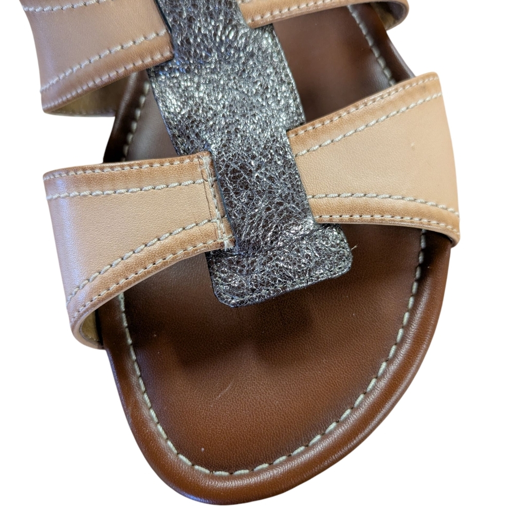 Clarks Artisan Metallic Flat Sandals Size 9.5 - Picture 4 of 8